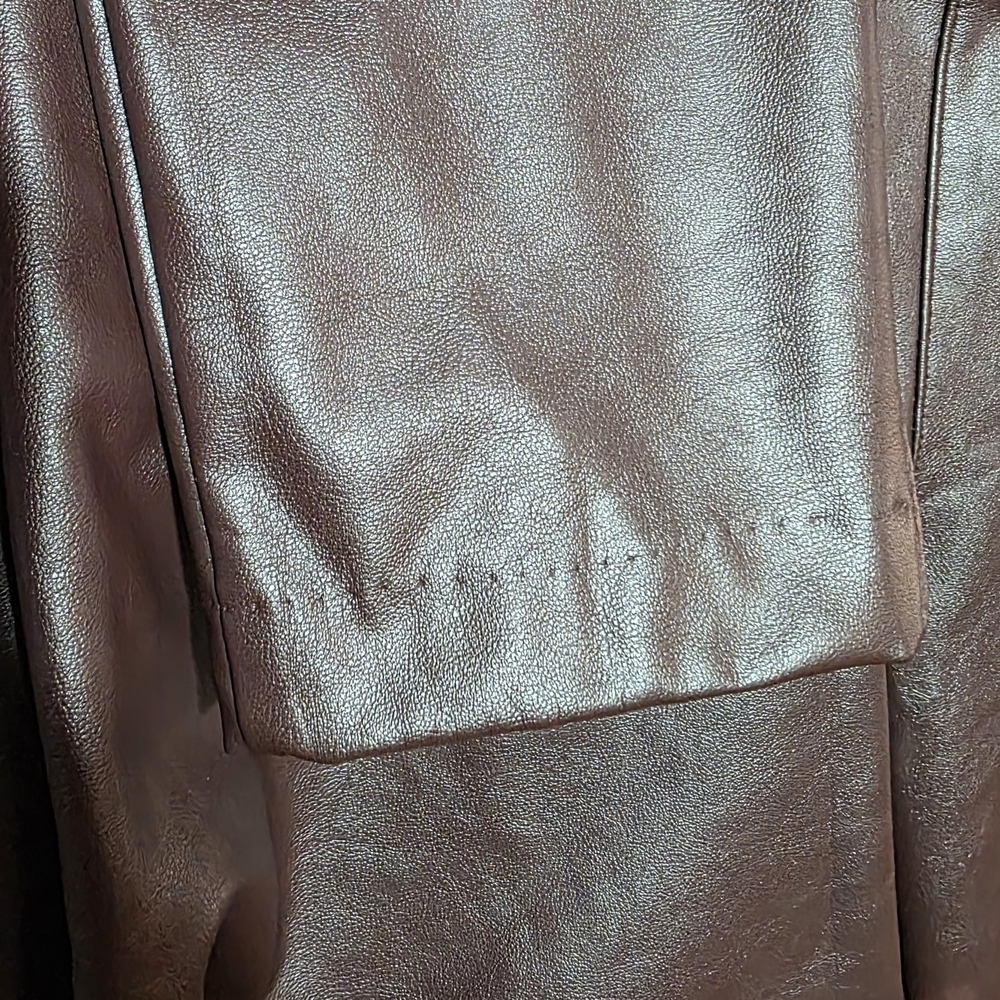 Vince Camuto Maroon Port Faux Leather Leggings Pants New Sz Medium - Picture 4 of 5